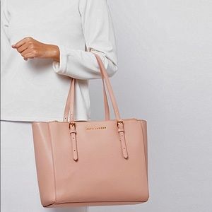 New! MARC JACOBS Commuter Leather Tote Bag ballet